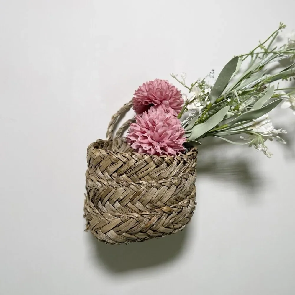 Mini Hanging Woven Sea Grass Basket